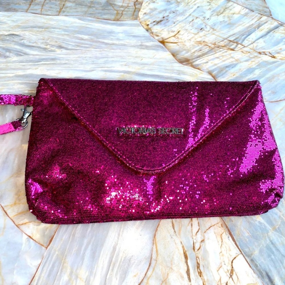 New VICTORIA'S SECRET‎ Women's Clutch, Makeup Bag Pink